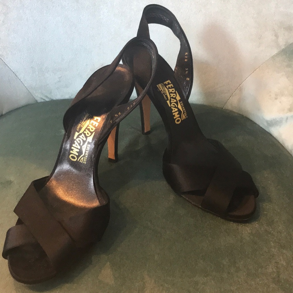 Salvatore Ferragamo satin heel